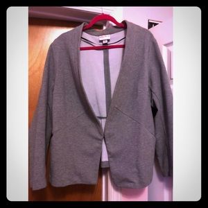 Ava & Viv soft textured blazer in grey
